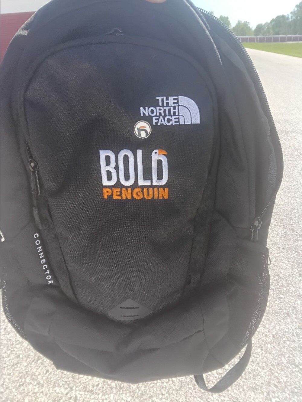 The North Face Connector Daysack Backpack Black penguin add your Logo